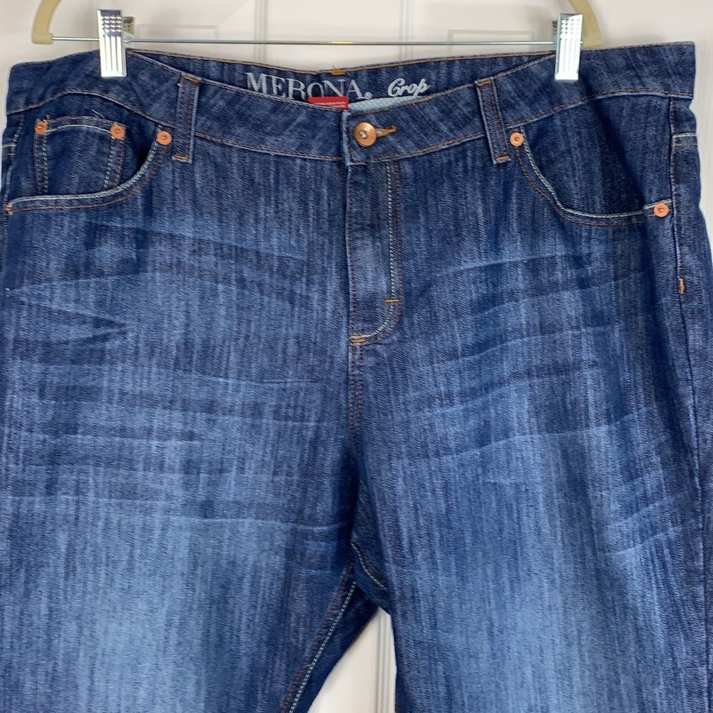 Merona cropped blue jeans size 22WR. - Picture 3 of 6